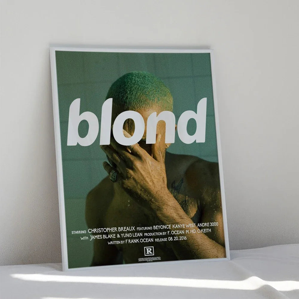 Modern Blond Frank Ocean Hypebeast Rap Fashion Álbum Arte de Pared Lienzo Pintura Pósteres Para Sala de Estar Decoración del Hogar