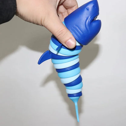 3D Articulated Shark Stress Reliever Hand Toy | Sensory Fidget Toy for Adults and Kids