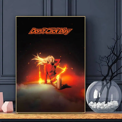 Singer Ava Max Don’t Click Play Poster HD Posters Home Room Bar Cafe Decor Wall Art Painting Picture
