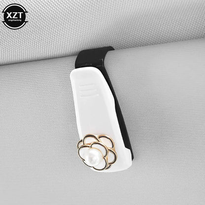 Auto Sun Visor Glasses Fastener Clip | Universal Car Sunglasses Holder
