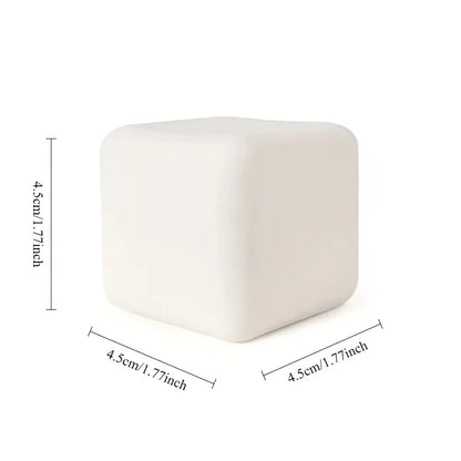 Squishy Milk White Tofu Toy | Cute Square Sensory Stress Relief Fidget
