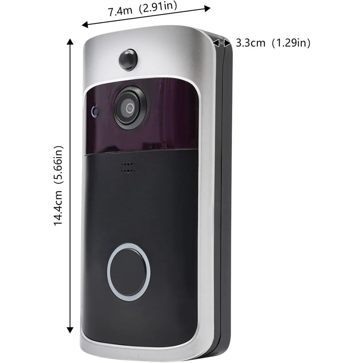 Smart WiFi Video Doorbell Camera Night Vision Motion Sensor Voice Control