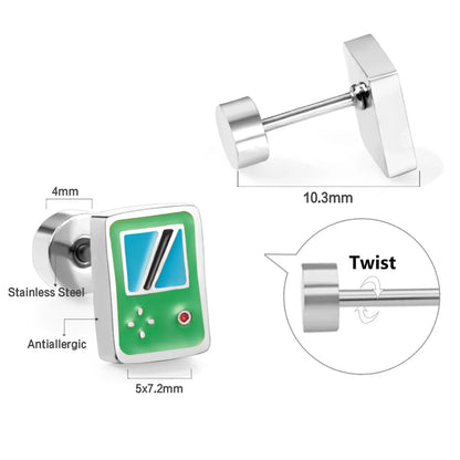 Cute Acrylic Animal Stud Earrings | Surgical Steel Hypoallergenic Earrings for Women and Girls