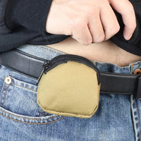 Nylon Double Zipper Coin Purse | Tactical Molle Pouch for Men