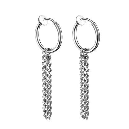 2pc Punk Stainless Steel Arrow Stud Earrings | Unisex Gothic Jewelry