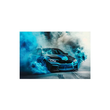 Voiture de sport E30, Graffiti de voiture de course de luxe, Art mural, Affiche imprimée sur toile HD, Décoration de maison, de salon, de chambre