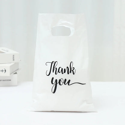100 sacs de remerciement en plastique, sac cadeau, sac de courses, fourre-tout 20*30cm, sac cadeau pour anniversaire, mariage, fêtes, bonbons, biscuits