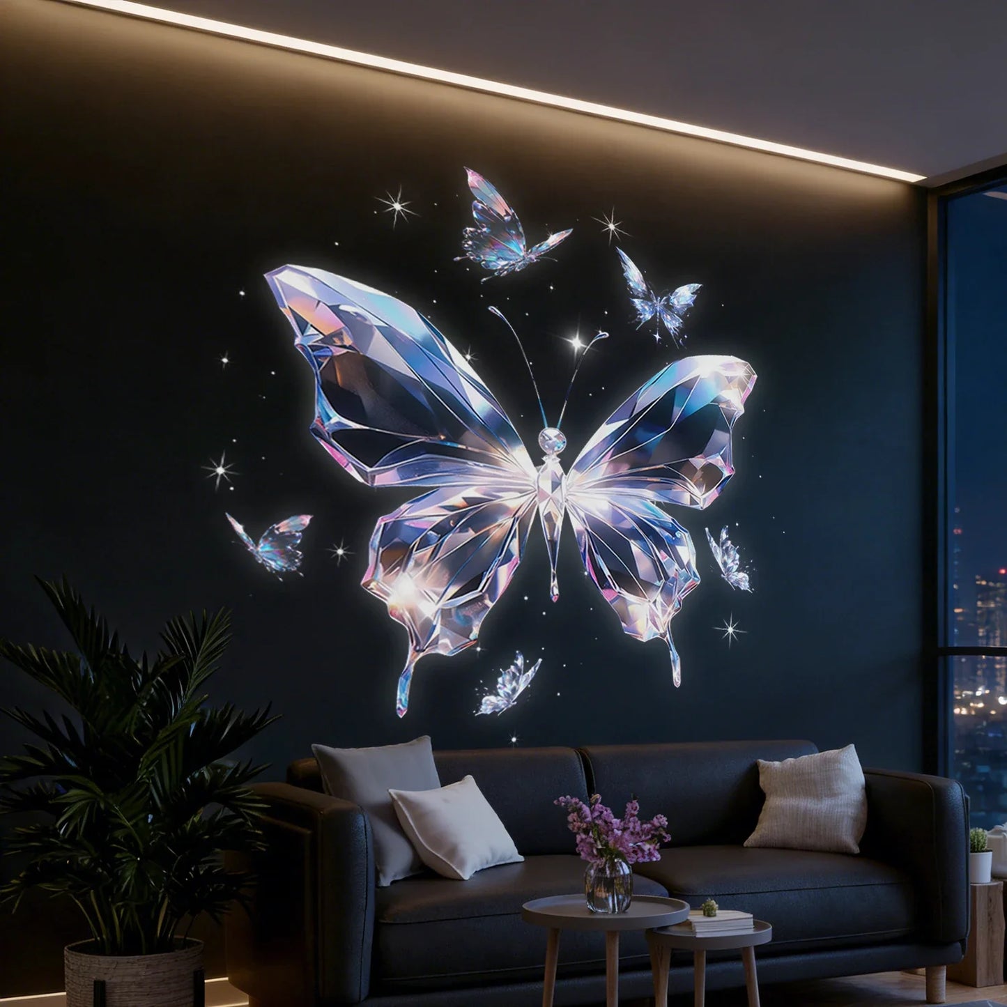 Butterfly Projection Night Light | 5 Pattern 360 Degree Rotating LED Lamp