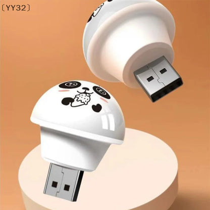 USB Panda Smart Voice Control Night Light | AI-Enabled Bedside and Camping Lamp