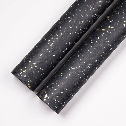 23.6 Floral Wrapping Paper Set | DIY Bouquet Wrap with Gold and Silver Accents