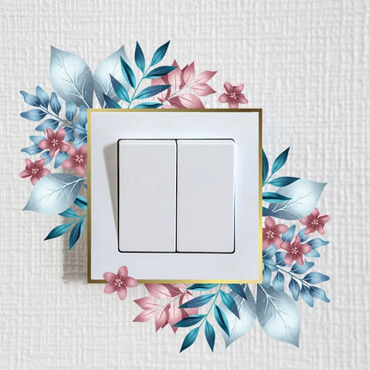 Flower Switch Sticker Decorative Wall Stickers | Waterproof Vinyl Wall Decor