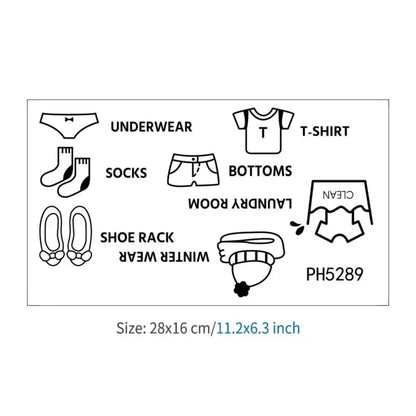 Baby Boy Clothes Stickers | Cute Wall Decals for Nursery and Bedroom Decor