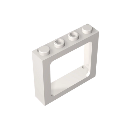 Gobricks Window 1 x 4 x 3 Train with Shutter Holes and Solid Studs on Ends | Compatible Building Block