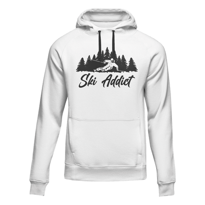 Ski Addict Adult Fleece Hoodie