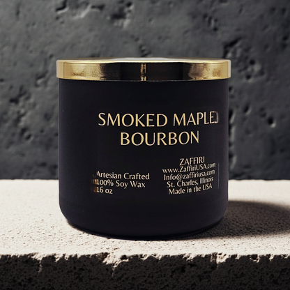 SMOKED MAPLE BOURBON | 16oz Soy Wax Candle - Fragrance by ZAFFIRI