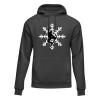 Snowboard Snowflake Adult Fleece Hoodie