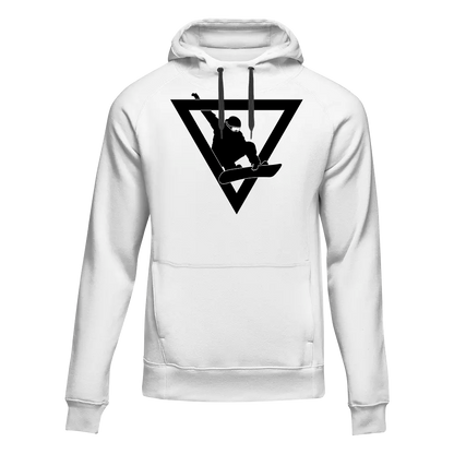 Snowboarder Geometry Adult Fleece Hoodie