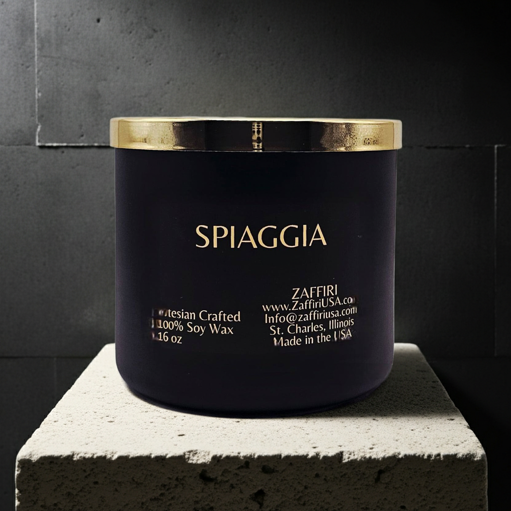 SPIAGGIA | 16oz Soy Wax Candle - Fragrance by ZAFFIRI
