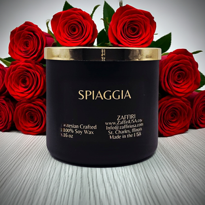 SPIAGGIA | 16oz Soy Wax Candle - Fragrance by ZAFFIRI