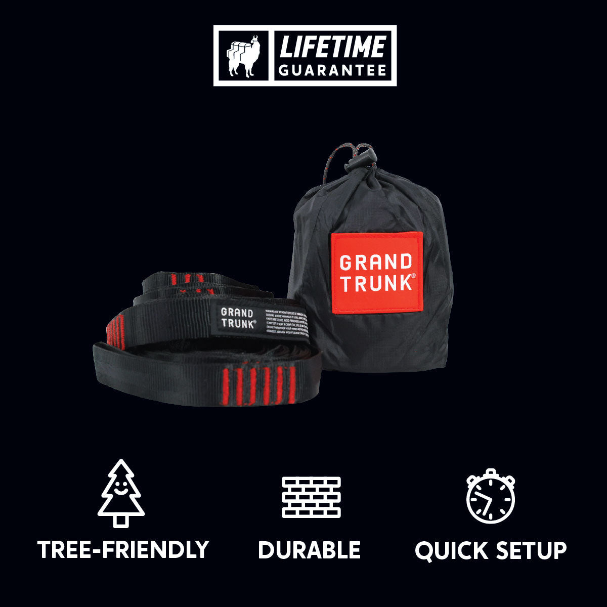 Trunk Straps | Hammock Suspension Straps with 36 Adjustment Points
