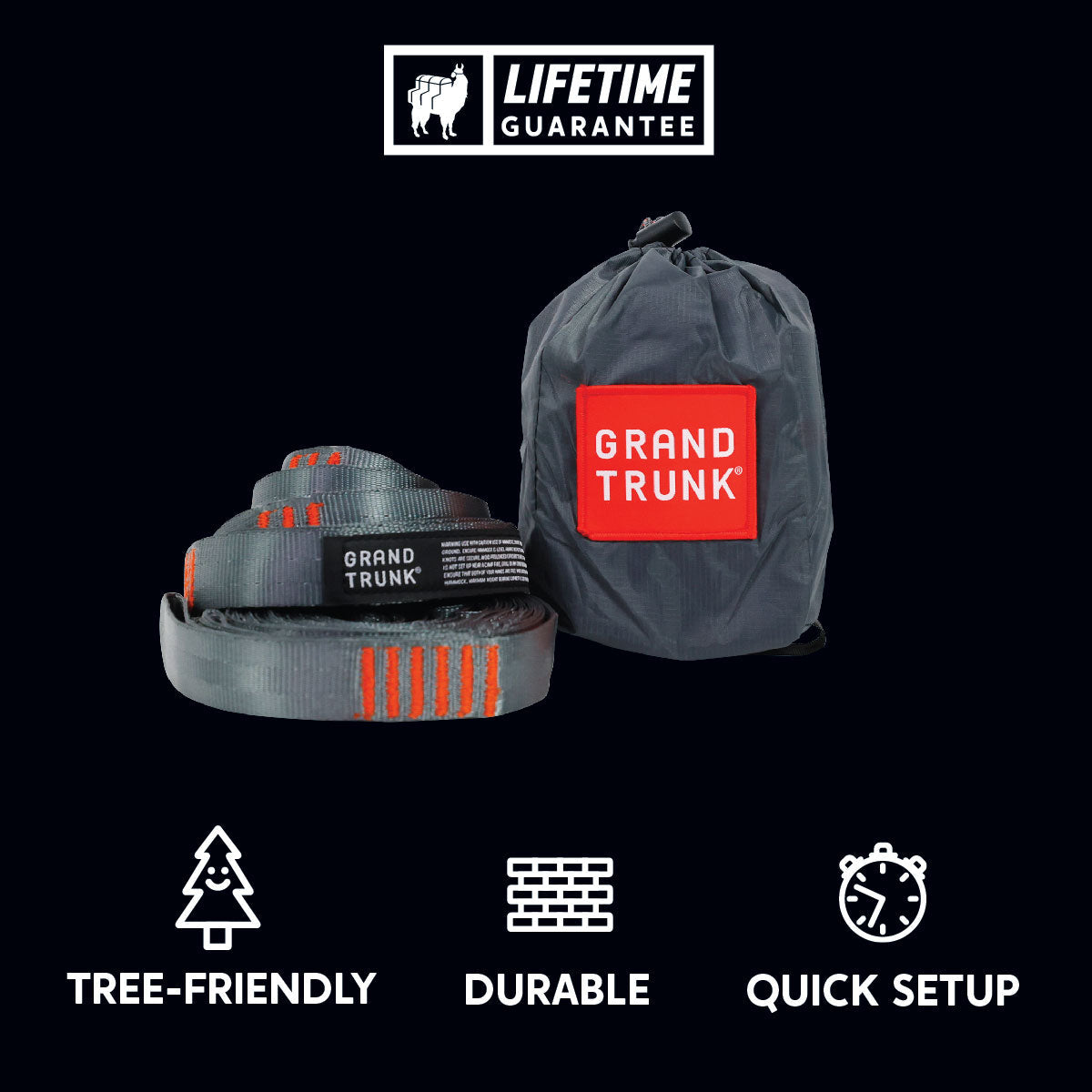 Trunk Straps | Hammock Suspension Straps with 36 Adjustment Points