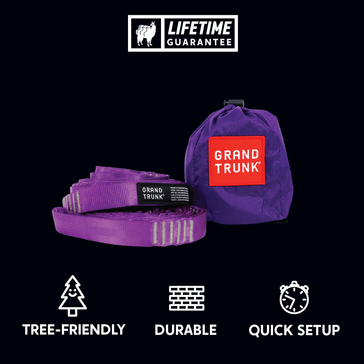 Trunk Straps | Hammock Suspension Straps with 36 Adjustment Points