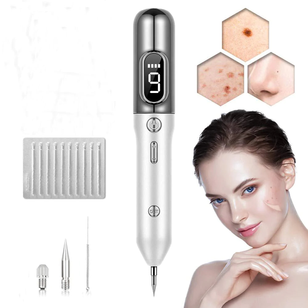 Stylo Plasma de Soin de la Peau Appareil de Beauté Réglable avec 9 Niveaux d'Intensité