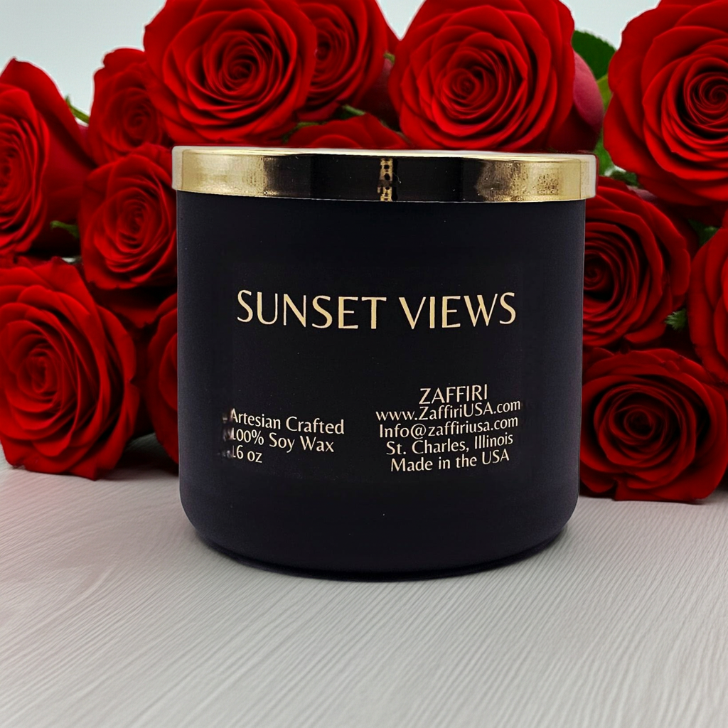 SUNSET VIEWS | 16oz Soy Wax Candle - Fragrance by ZAFFIRI
