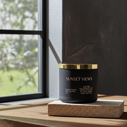 SUNSET VIEWS | 16oz Soy Wax Candle - Fragrance by ZAFFIRI