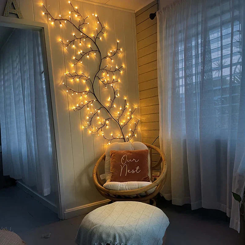 Willow Vine LED String Light | Decorative Hanging Branch Lamp for Wall Decor