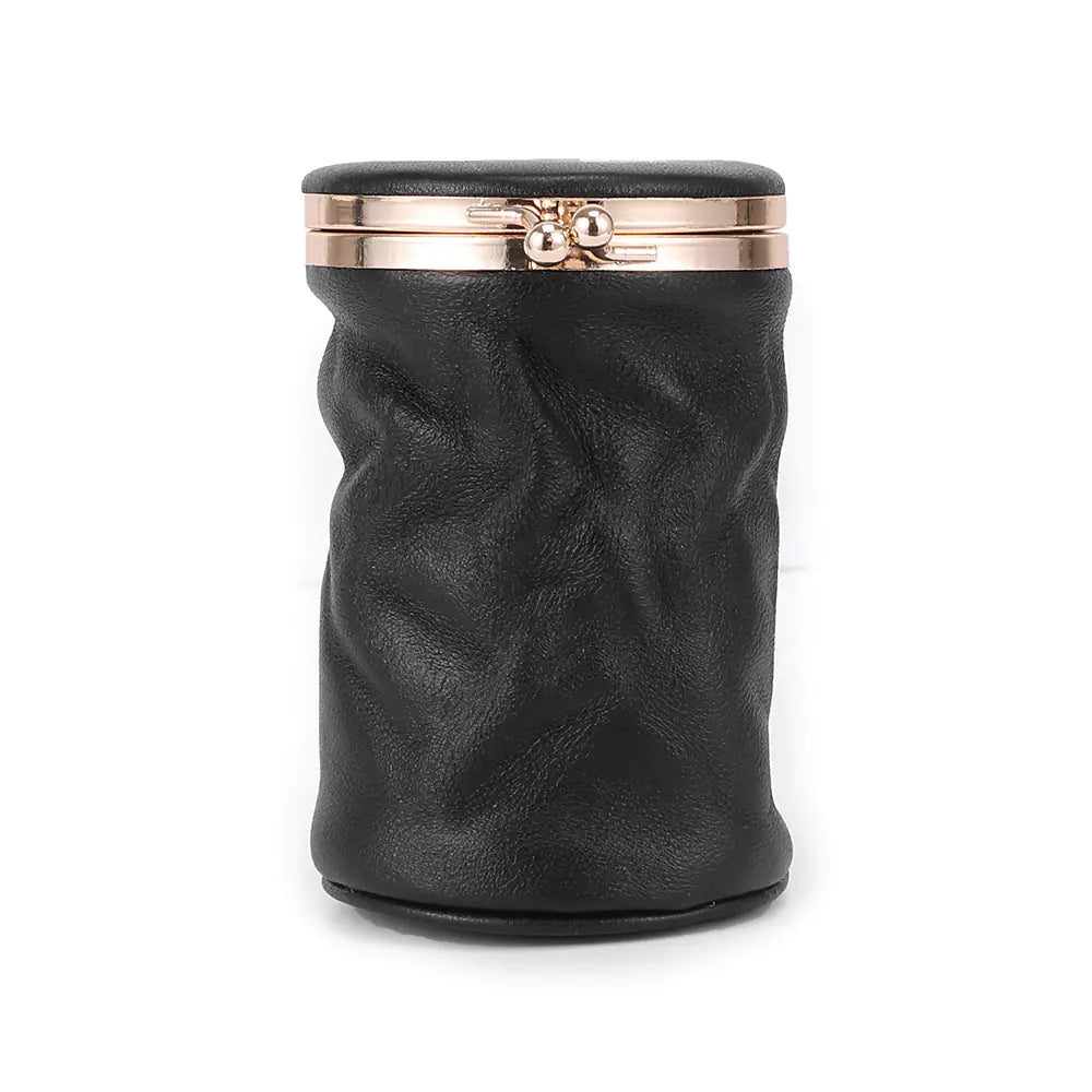 Trousse de Toilette Rétro Mignonne en Cuir Véritable
