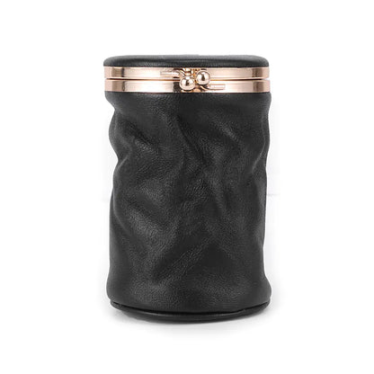 Trousse de Toilette Rétro Mignonne en Cuir Véritable