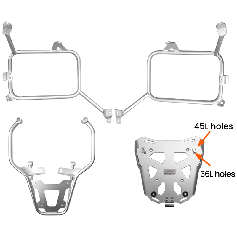 LOBOO Side Racks for BMW F750GS / F850GS  Saddlebag Luggage Support Frame (2018-2023)