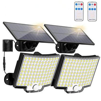 106LED Solar Motion Sensor Outdoor Light Waterproof Security Wall Flood Lamp