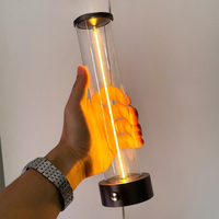 Lámpara de mesita de noche LED inalámbrica con un toque minimalista, regulable