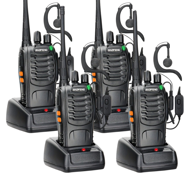 Long Range Walkie Talkies for Adults, Rechargeable 2-Way Radios with Earpieces