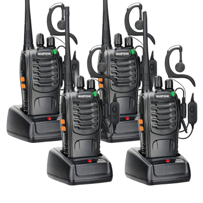 Long Range Walkie Talkies for Adults, Rechargeable 2-Way Radios with Earpieces