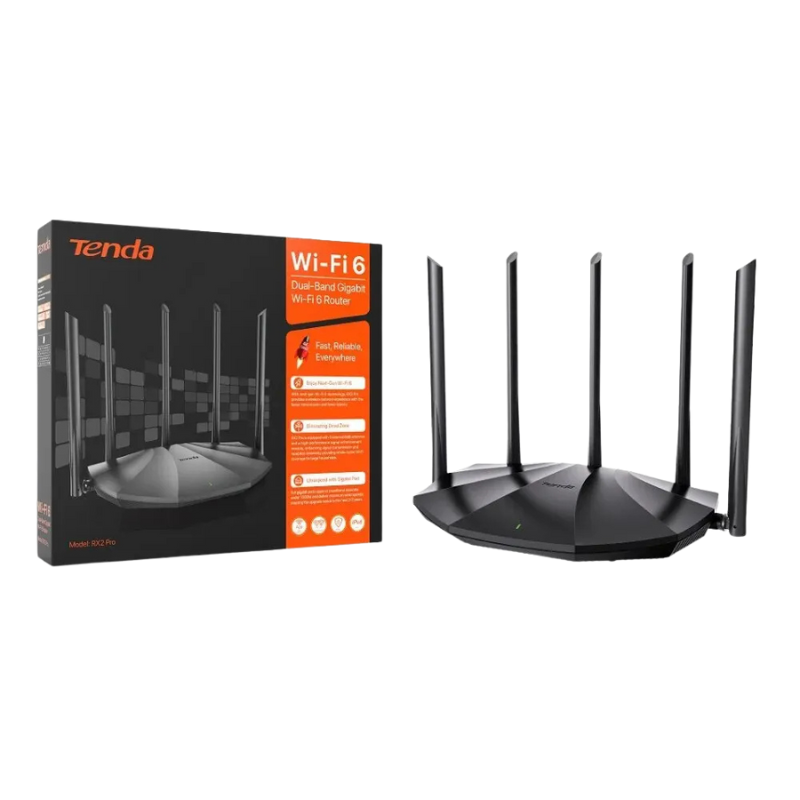 WiFi 6 AX1500 Dual Band Gigabit Router Signal Booster for Home Office