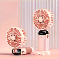 Compact Mini Fan | Small Desk Fan with 6-Speed Settings | USB Rechargeable for Ultimate Portability and Comfort