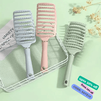 1 Piece Nylon Women's Curly Hair Comb – Heat & Moisture Resistant Scalp Massage & Styling Tool