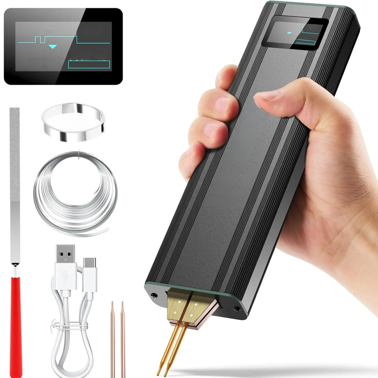 Seesii Portable Mini Spot Welder 5.0Ah Battery 80 Gears for 18650 Nickel Sheets
