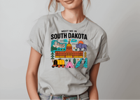 Meet Me in South Dakota T-Shirt – Retro Travel Graphic Tee