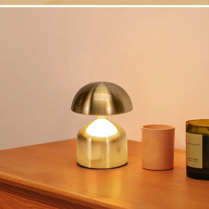 Touch LED Table Lamp USB Rechargeable 3 Color Dimming Bedside Night Light