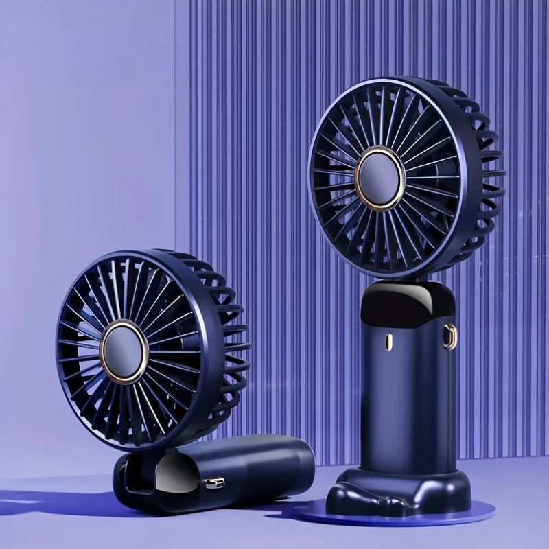 Compact Mini Fan | Small Desk Fan with 6-Speed Settings | USB Rechargeable for Ultimate Portability and Comfort