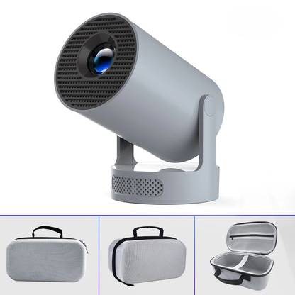 Projecteur portable 8K HD avec WiFi6 BT5.0 Android pour cinéma maison et extérieur