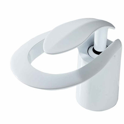 LunaMist Modern Single Handle Vessel Bathroom Faucet with Round Hollowing Design