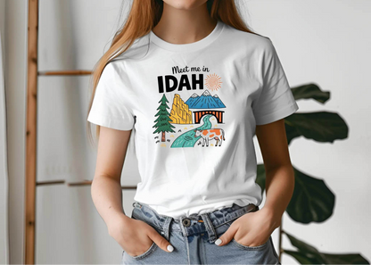 Meet Me in Idaho T-Shirt – Retro Adventure Graphic Tee