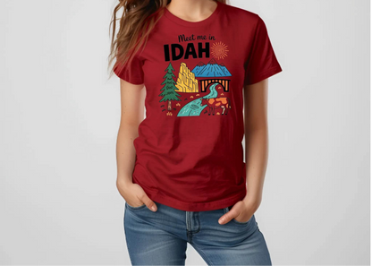 Meet Me in Idaho T-Shirt – Retro Adventure Graphic Tee