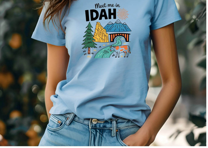 Meet Me in Idaho T-Shirt – Retro Adventure Graphic Tee