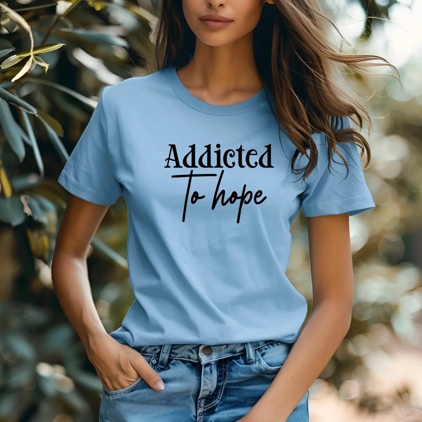 Addicted to Hope” T-Shirt – Inspirational, Comfortable, Unisex